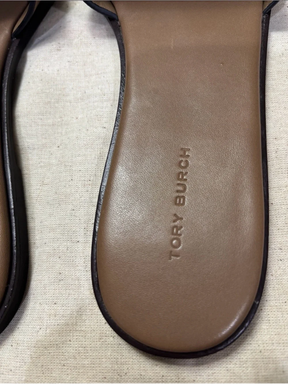 Tory Burch Ines Sandals Leather Slide Size 8.5